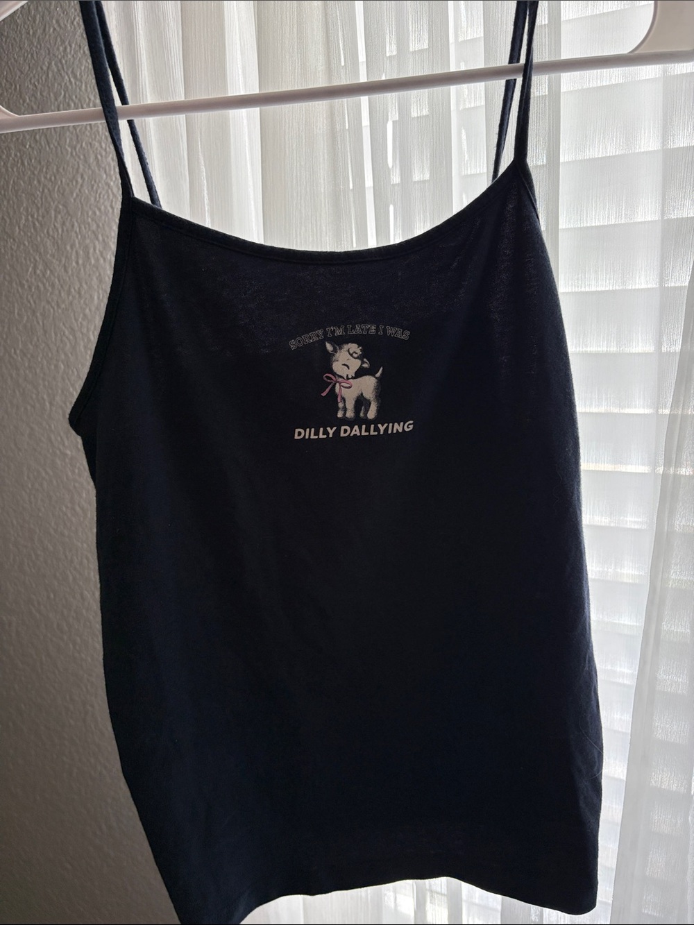 wild fable Black Dilly Dallying Spaghetti Strap Tank